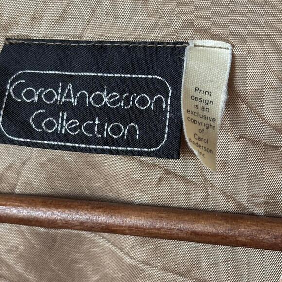 Carol Anderson Tapestry Floral Vest Cream Baroque Brocade Waistcoat Large - Picture 8 of 8